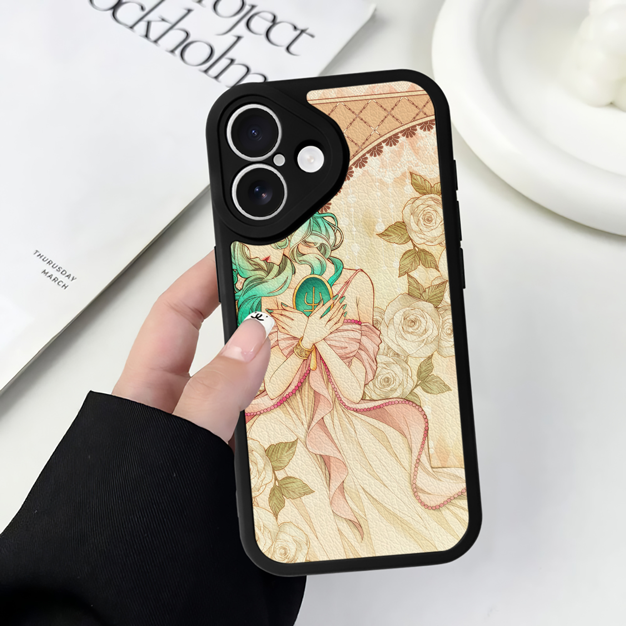 （画像用） 美少女戦士セーラームーン Sailor Moon 【iPhone 16シリーズ対応】シリコンスマホケース（レザー調） 材質：シリコン